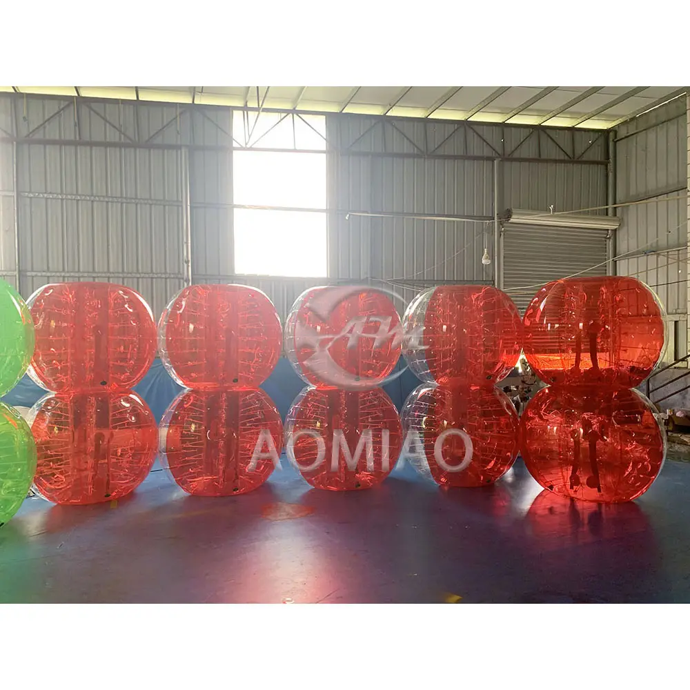 Pelotas humanas inflables personalizadas, pelota de parachoques inflable gigante de fútbol de burbujas para adultos