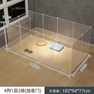 PET <span class=keywords><strong>Dog</strong></span> Playpen Super chiaro cucciolo di cane da gioco per interni portatili piccoli animali pannelli di recinzione trasparente per coniglio gattino gatto - Product Image 4