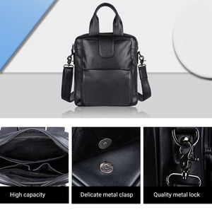 Nuevo bolso de mano para hombre, Maletín de negocios, bolso de hombro a la moda, Mensajero de cuero, <span class=keywords><strong>enviar</strong></span> el mismo bolso de mano, bolso para ordenador portátil de 12,9 pulgadas - Product Image 4