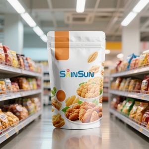 Customized Eco-Friendly Aluminum Foil <b>Zip</b> Lock Stand-up Pouches 3.5g & 7g for Chewing Gum Sushi Milk - Product Image 1