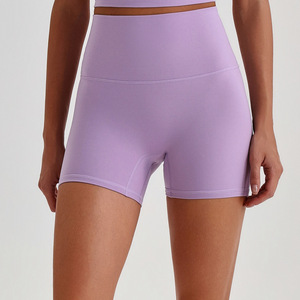 NUEVA COLECCIÓN 2026 Shorts Deportivos de Yoga de Nylon y Spandex Transpirables con Efecto Piel <span class=keywords><strong>Desnuda</strong></span> y Cadera de 3 Pulgadas - Product Image 6