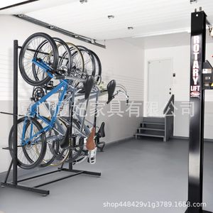 Bicycle Rack Floor Standing Steel Tube <b>Frame</b> Adjustable Powder Coating Parking Storage Display Stand - Product Image 3