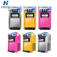 Automatische soft-serve ijsmachine uit China, drie smaken ijs voor desserts