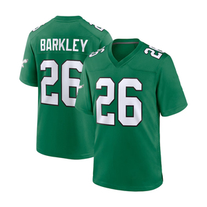 Philadelphia amerikan futbolu Jersey erkek 1 Jalen Hurts 26 Saquon bar33 33 Cooper DeJean 62 Kelce dikişli sınırlı Jersey - Product Image 3
