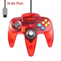 Joystick de Juego Transparente con Cable para Nintendo N64, Controlador de Juego para Nintendo N64