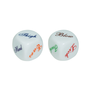 Dado de acrílico personalizado para juegos de apuestas <span class=keywords><strong>sexuales</strong></span>, con logotipo grabado por transferencia térmica, 25mm, bajo MOQ - Product Image 2