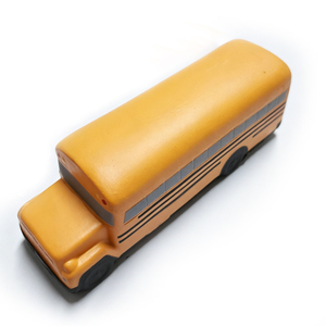 Jouet anti-stress en mousse PU personnalisé avec logo, en forme de bus scolaire, pour enfants et adultes, idéal comme cadeau promotionnel - Product Image 4