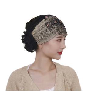 Go Party YASEEN – Foulard, bandeau, bonnet chimio, écharpe pour femme, couleur unie, style ethnique, respirant – Voile islamique musulman - Product Image 3