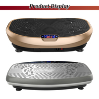 123Sports Nouveautés : Appareil de massage Power Crazy Fit à plaque vibrante 3D pour la gym et la maison, avec cordes de résistance