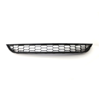 Grille inférieure de pare-chocs avant en maille nid d'abeille noir brillant/rouge pour Ford Fiesta 2013-2017 1801358