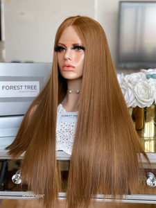 ใหม่ desgin HD วิกผมลูกไม้ด้านบน100% ผมธรรมชาติวิกผมชาวยิววิกผมมนุษย์ยาวแต่งเอง5.0ปมเดียว - Product Image 3