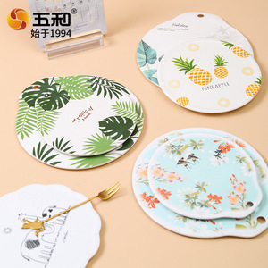 Wuhe Heat Insulation <b>Mat</b> Plastic Flower Pattern Anti-scalding Kitchen Table <b>Mat</b> <b>Large</b> Size Non-slip Coaster - Product Image 4