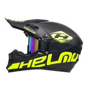 공장 도매 새로운 청소년 전체 얼굴 오프로드 ABS 오토바이 헬멧 DOT 승인 보호 오토바이 헬멧 고글 장갑 - Product Image 1