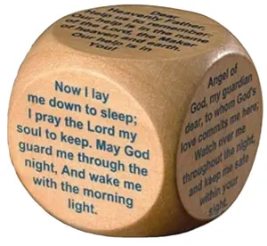 Wooden Prayer Cube Bedtime Prayers for Children and Families