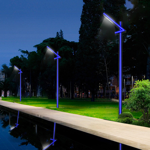 Lampadaires de jardin décoratifs en aluminium de style nordique moderne vintage pour extérieur, 2,5 m, 4 m, 5 m - Product Image 4