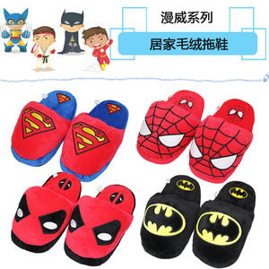 Chaussons en peluche créatifs pour enfants, motif dessin animé, <span class=keywords><strong>Iron</strong></span> <span class=keywords><strong>Man</strong></span>, Spider-<span class=keywords><strong>Man</strong></span>, en coton, confortables et respirants, vente en gros - Product Image 1