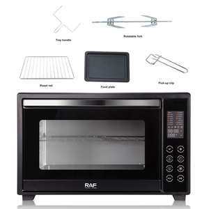 Horno de Sobremesa RAF de 2000W y 48L con Control de Temperatura y Puerta de Vidrio para Hornear en Casa, Mini Horno - Product Image 4