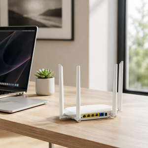 Router Inalámbrico de Doble Banda 300M/1200M <span class=keywords><strong>con</strong></span> 4 Antenas, Router de Red Compatible <span class=keywords><strong>con</strong></span> Modo Router/AP/<span class=keywords><strong>Repetidor</strong></span>, Chip MTK <span class=keywords><strong>con</strong></span> <span class=keywords><strong>Cable</strong></span> <span class=keywords><strong>Ethernet</strong></span> - Product Image 2