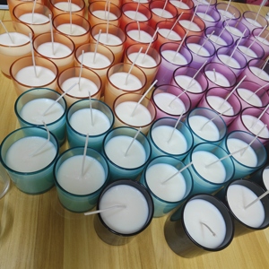 Bougie parfumée de luxe 100% artisanale en cire de soja dans un bocal en verre ambré, huile essentielle parfumée, pour la Saint-<span class=keywords><strong>Valentin</strong></span>, Thanksgiving, Pâques - Product Image 6