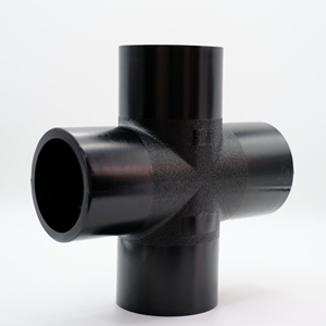 PE buttfusion HDPE phụ kiện nhựa 4 chiều giảm chéo với Xử lý bề mặt mịn nhưng phụ kiện nhiệt hạch - Product Image 5