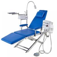 Unité de chaise dentaire pliante Portable chaise de dentiste pliable réglable pour clinique mobile visite à domicile petit espace prix abordable