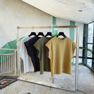 BD China Factory OEM Customized Logo Embroidery <b>Butterfly</b> <b>Sleeve</b> Neck Solid Casual Slim Fit Polyester Summer Knitted Quick Dry - Product Image 3
