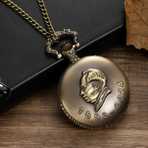 Offre Spéciale Offre Spéciale Vintage Bronze Flip Montre de poche Articles divers ménagers - Product Image 2