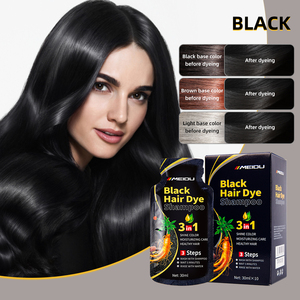 En Stock MEIDU Champú Tinte para el Cabello en Sachet de 30ml 100% Cobertura Completa de Cabello Gris - Product Image 6