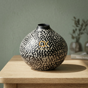 AK Brass Interior Modern Decorative <b>Mini</b> Small Rustic Mud Antique Finishing Metal Iron Flower <b>Vase</b> For Home Decor - Product Image 2