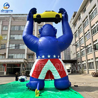 Publicité Extérieure Extrêmement Attrayante, Ballon Gonflable Géant Gorille de 25 Pieds de Haut pour une Vente Énorme