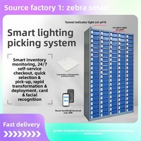 Casier intelligent pour colis, système de ramassage guidé par la lumière, système de gestion d'entrepôt intelligent, rayonnage intelligent à indication lumineuse