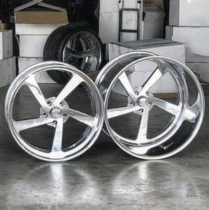 Jantes RCSR Chrome Polish Deep Dish 22 24 26 pouces en aluminium concave, jantes en alliage forgé pour voitures de luxe - Product Image 6