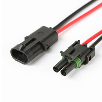 Kabel Konektor Pigtail 15CM 2 Pin Jantan Betina Berjaket PVC Konduktor Tembaga Berlapis Timah untuk Lampu LED Strip