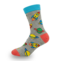 Chaussettes personnalisées avec logo OEM, design coloré unisexe, chaussettes en coton amusantes et tendance pour hommes, chaussettes habillées en coton pour hommes