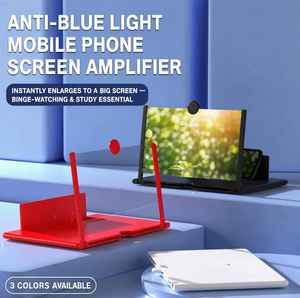 Amplificador de pantalla de 12 pulgadas para teléfono celular – Pantalla de aumento 3D HD para películas, videos y juegos, compatible con todos los teléfonos inteligentes - Product Image 3