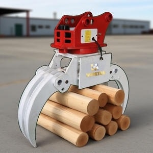 Hongtuo gergaji ukir pohon ekskavator, Kombo gergaji potong untuk log cepat mengurangi kerusakan kayu pegangan hidrolik - Product Image 3