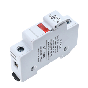 DC 1000V <span class=keywords><strong>Fusible</strong></span> Solar Portafusibles Bajo voltaje 15A 20A 25A 32A Fusibles cerámicos cilíndricos para instalaciones solares - Product Image 2
