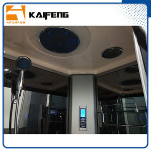 Slimme moderne glazen douchecabine GT0532R, stoomcabine voor één persoon, 3kW touchscreen stoomgenerator & opklapbare zitting - Product Image 2