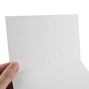 Carte de vœux personnalisée avec logo, motif animal mignon, yeux bouclés en relief pour invitations d'<span class=keywords><strong>anniversaire</strong></span> et de mariage - Product Image 4