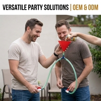 Entonnoir à bière à double tuyau, distributeur de boissons pour fête, jeu de boisson, accessoire de bar