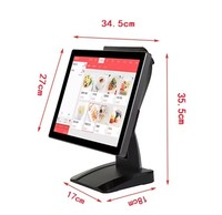 Système de caisse enregistreuse pour supermarché, écran tactile 15,6'', multi-OS (Android/Linux), Bluetooth/Wi-Fi 6, imprimante thermique
