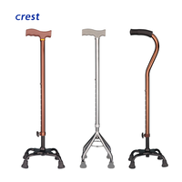 Aide à la marche réglable, légère et confortable en aluminium pour personnes handicapées, canne antidérapante, certification ISO pour la réadaptation
