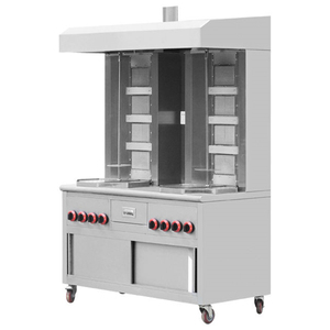 Energy Saving Gas Doner Kebab <b>Machine</b> Heavy Duty Rotary Shawarma Grill Hot Sale Commercial Stainless Steel Low Price Wholesale - Product Image 6
