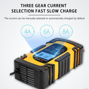 เครื่องชาร์จแบตเตอรี่รถยนต์ 12V 24V อัจฉริยะ ซ่อมแซมแบตเตอรี่ตะกั่วกรดด้วยพัลส์ กำลังไฟสูง พร้อมหน้าจอแสดงผล - Product Image 4