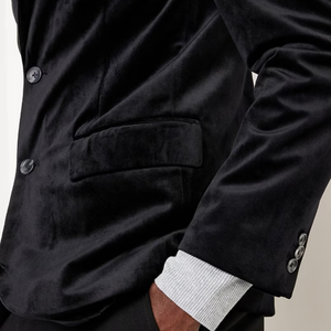 Service OEM Veste de costume pour homme en velours 100% coton à simple boutonnage, style britannique, col cranté, anti-froissement, personnalisable - Product Image 3