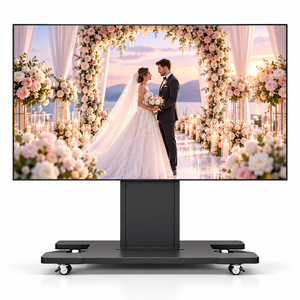 Écran LED pliable et mobile de 163 pouces P1.87, ultra-grand, avec roues, affichage LED 2K pour location de lieux de mariage intérieurs de grande envergure - Product Image 4