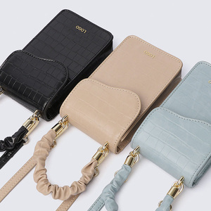 Sac de téléphone portable personnalisé pour femmes Titulaire de la carte sac de téléphone à bandoulière en cuir Pu - Product Image 1