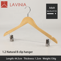 Cintres en bois pour vêtements, étagère de style Lavinia, hôtel, crochet doré, 1 pièce