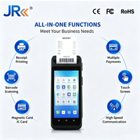Terminal POS Inteligente JR SP580 con Android 14, Lector de Tarjetas IC Sin Contacto, PDA de Mano para Pagos en Comercios Minoristas