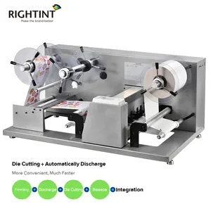 Impresora de pegatinas de vinilo de Color Digital rollo a rollo, máquina de troquelado de papel de rollo automático para etiquetas adhesivas